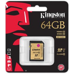 Kingston 64GB SDXC 300X Class 10 UHS-1 Memory Card