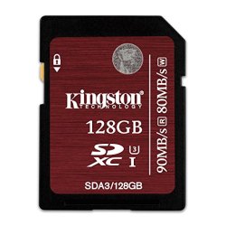 Kingston 128GB SDXC 300X Class 30 UHS-1 Memory Card