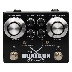 Demon-fx THE DUALGUN guitar Overdrive and distortion pedal