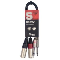 Stagg STC060PXM 60cm Twin Cable