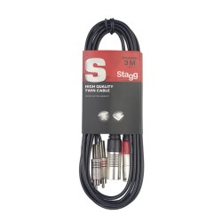 Stagg STC3CMXM 3m Twin Cable