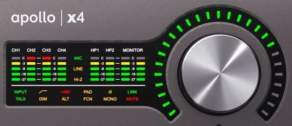 Universal Audio Apollo x4 12x18 Thunderbolt 3 Audio Interface with UAD DSP