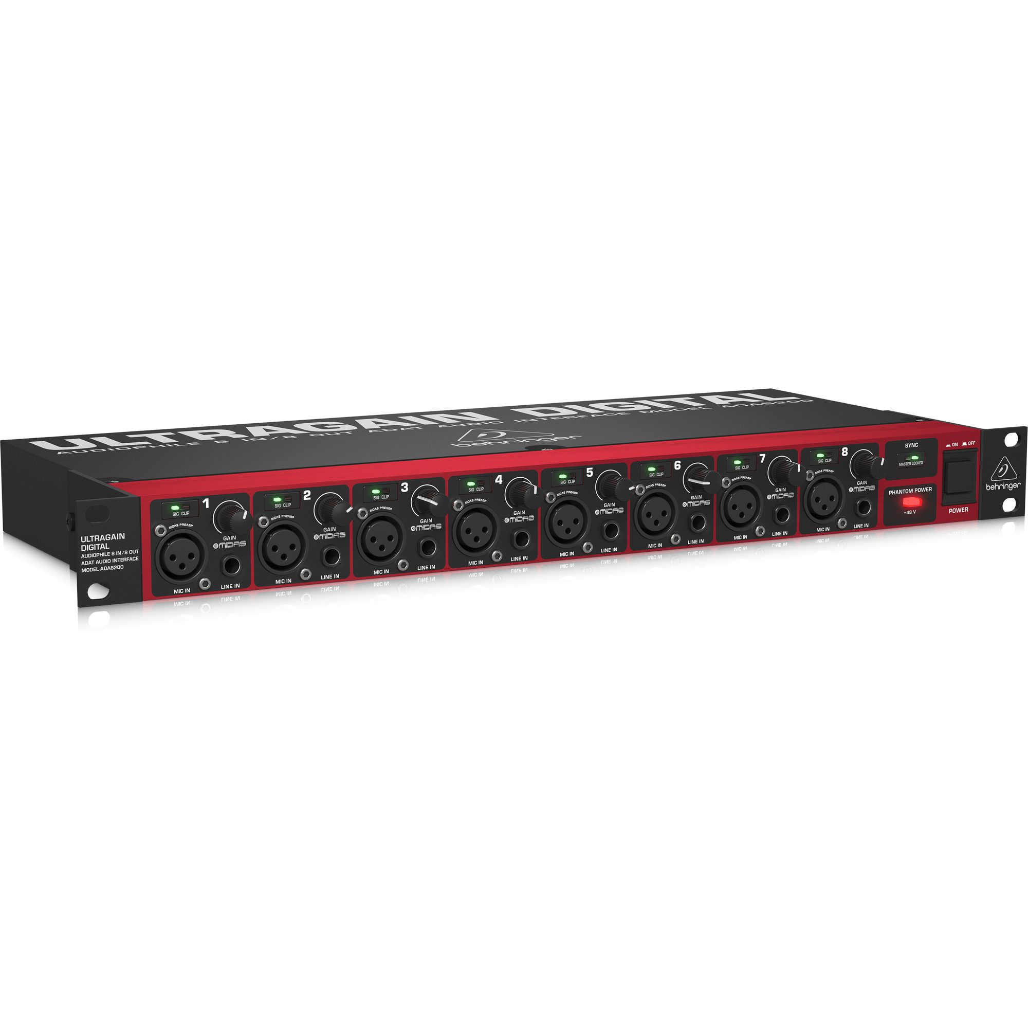 Behringer ADA8200 8-channel Microphone Preamp - Improved A/D conversion at Ragtime Lebanon