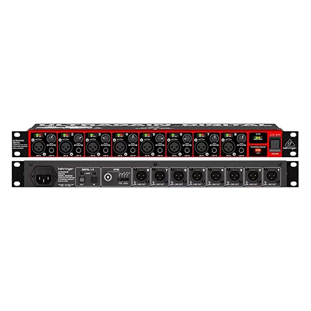Behringer ADA8200 8-channel Microphone Preamp - Flexible Sample Rate and Clocking at Ragtime Lebanon