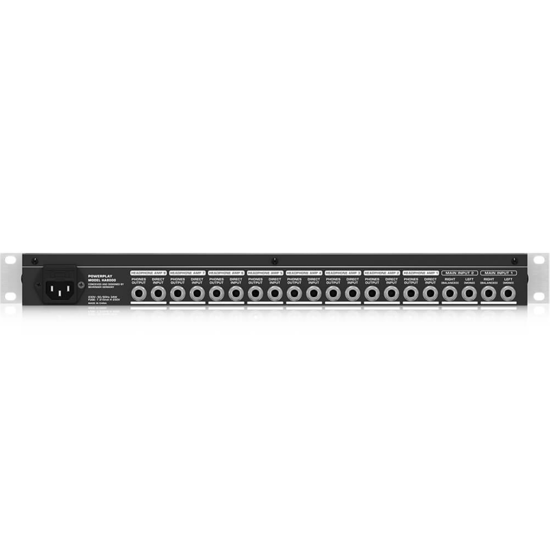 Behringer HA8000 V2 8-channel Headphone Mixing/Distribution Amplifier at Ragtime Beirut Lebanon