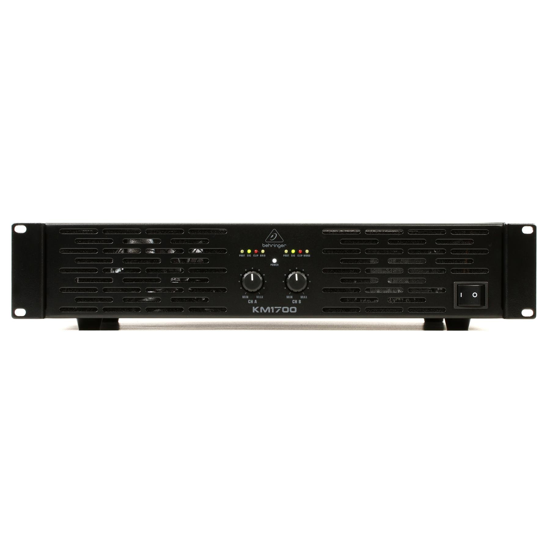 Behringer KM1700 Power Amplifier - Broad connectivity accommodates nearly any source at Ragtime Lebanon