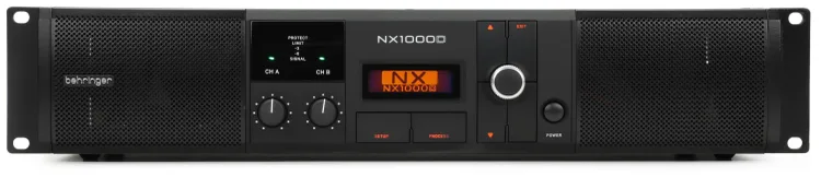 Behringer NX1000D 500-watt 2-channel Power Amplifier with DSP - Lightweight and efficient Class D amplifier technology at Ragtime Lebanon