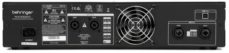 Behringer NX1000D 500-watt 2-channel Power Amplifier with DSP - Linear frequency response at any speaker load at Ragtime Lebanon