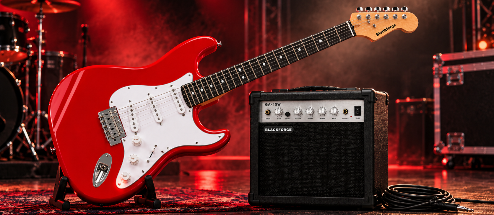 Buy Blackforge Signature Red Starter Pack Electric Guitar from Ragtime Beirut Lebanon
