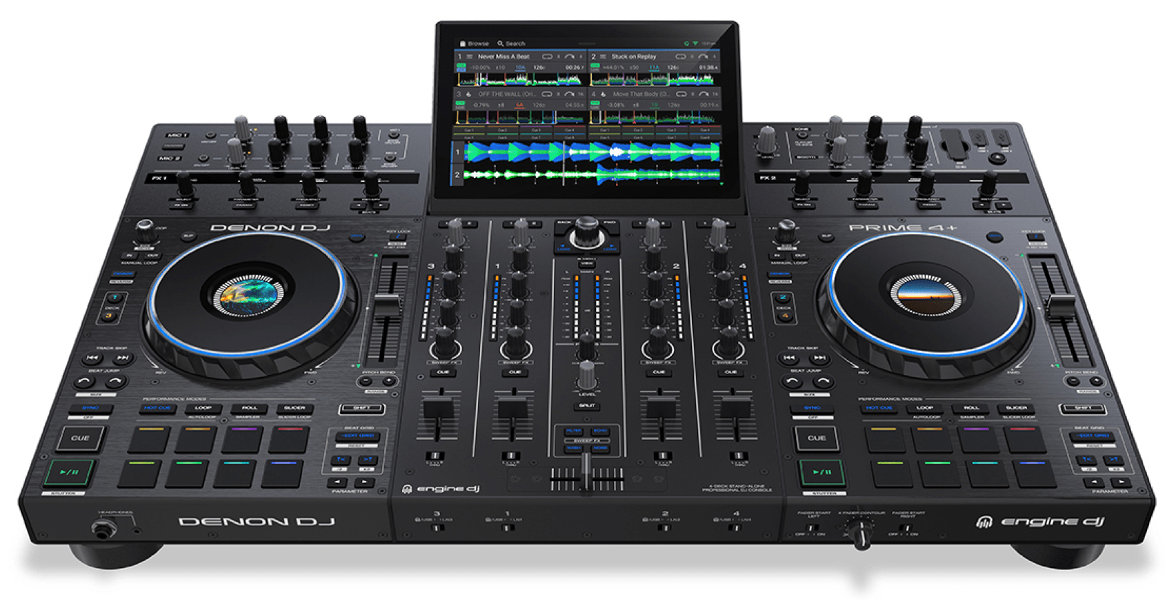 Denon DJ Prime 4 plus 4-deck Standalone DJ System