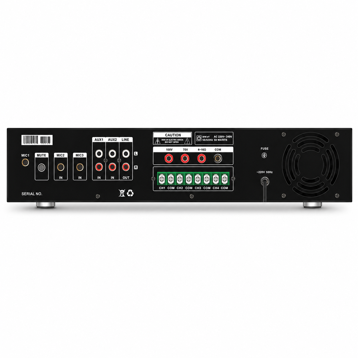 Elite LP-A100F 100W Bluetooth PA Power Amplifier