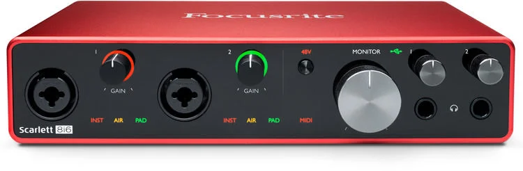 Focusrite Scarlett 8i6 3rd Gen USB Audio Interface