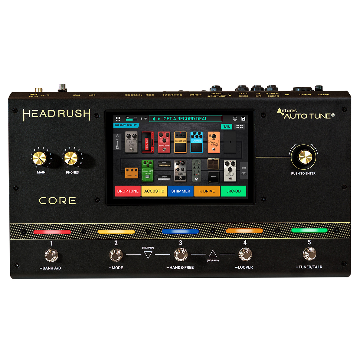 Headrush Core Guitar Multi-effect Amp Modeler and Vocal Processor Unit