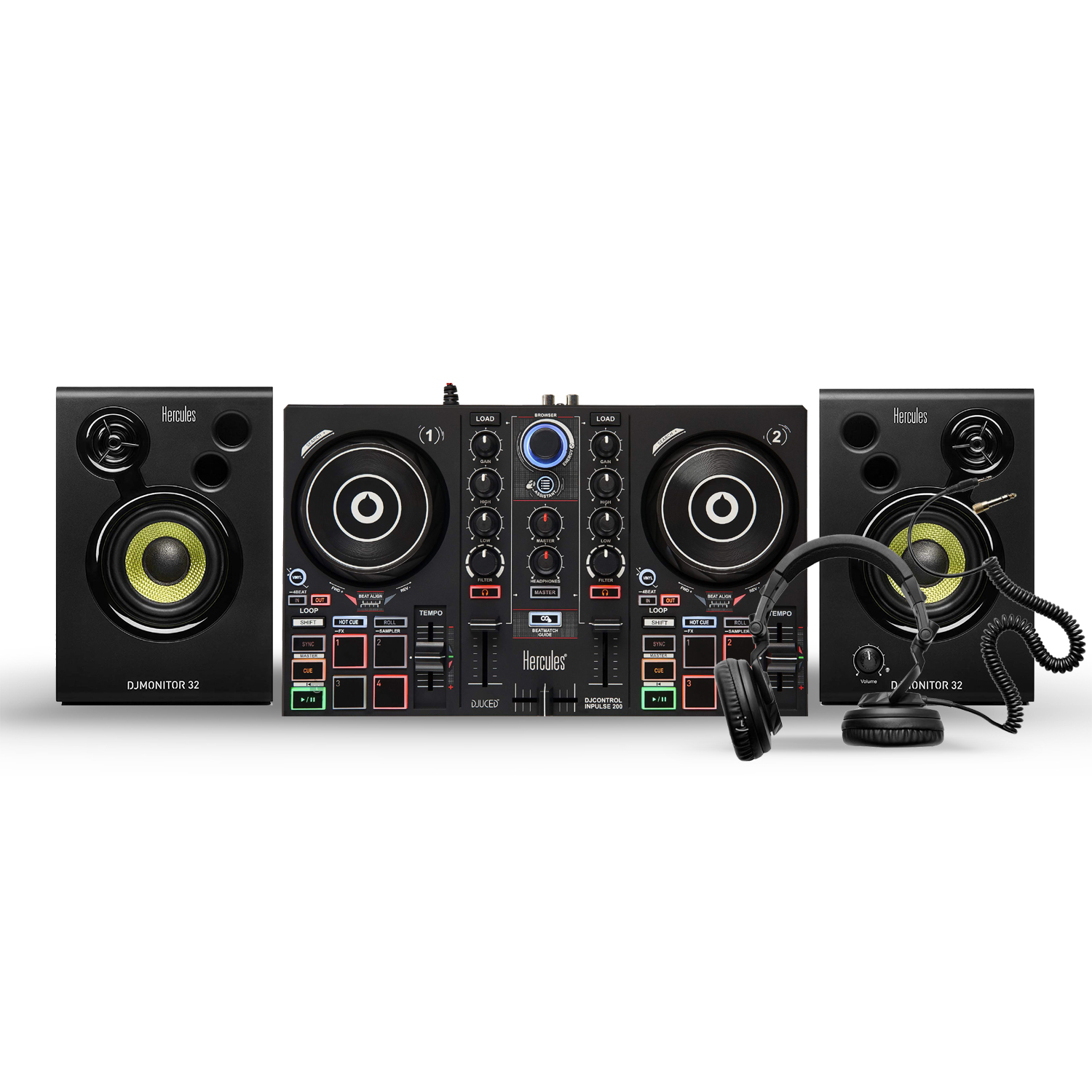 Hercules DJ Control Inpulse 500 & Monitor 32 DJ Package