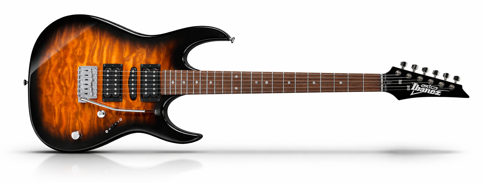 Buy Ibanez Gio GRX70QA Electric Guitar - Sunburst from Ragtime Beirut Lebanon
