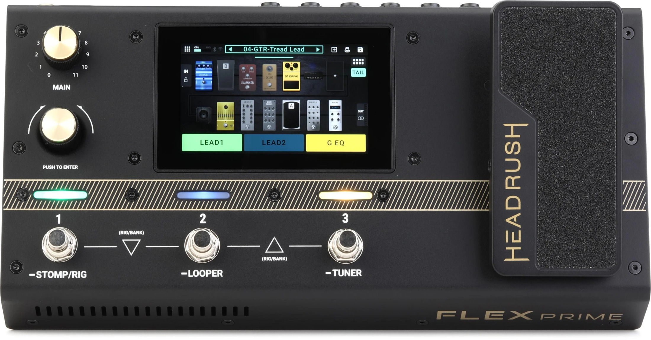 HeadRush Flex Prime Guitar and Bass Multi-Effects Amp Modeler - A Touchscreen Built for Fast Tone Editing at Ragtime Lebanon