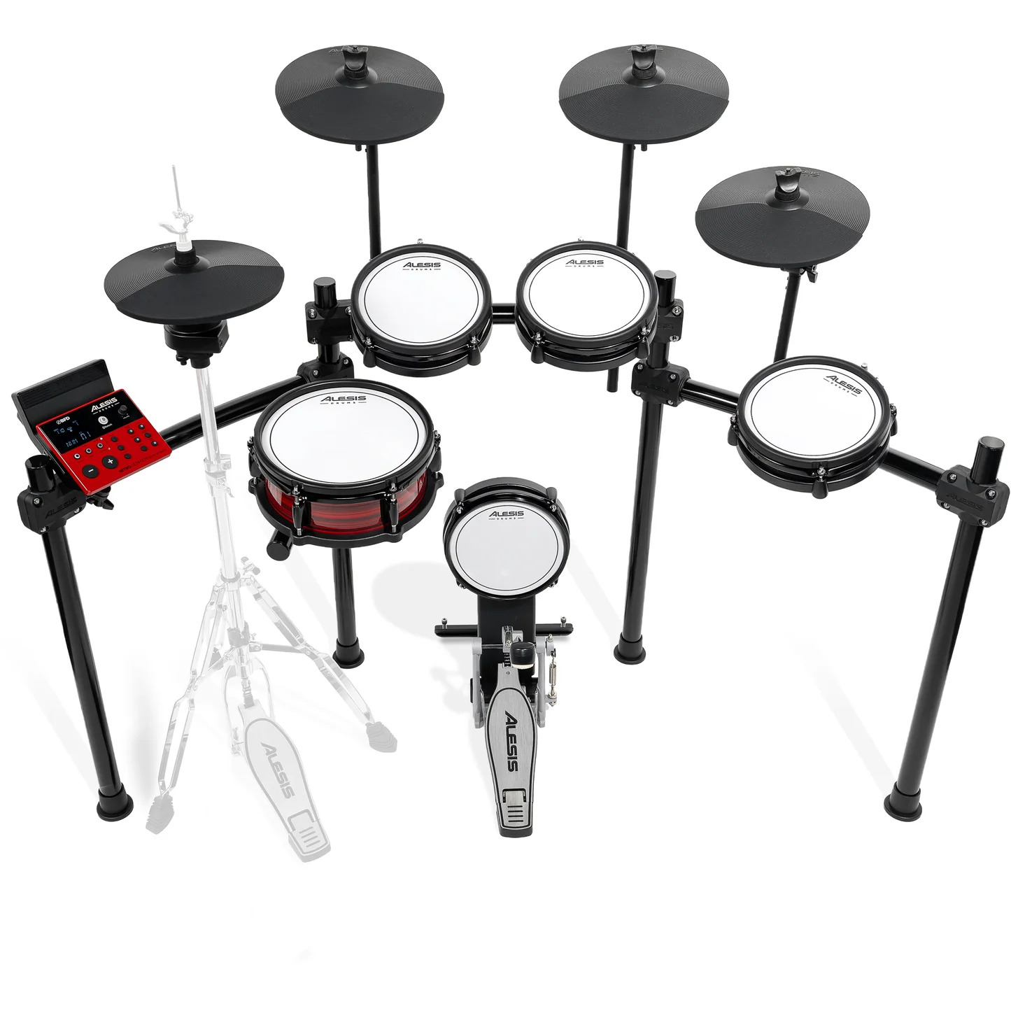 Alesis Nitro Ultimate 9-Piece Electronic Drum Kit with Mesh Pads - Mesh Pads for Responsive Practice and Recording at Ragtime Lebanon