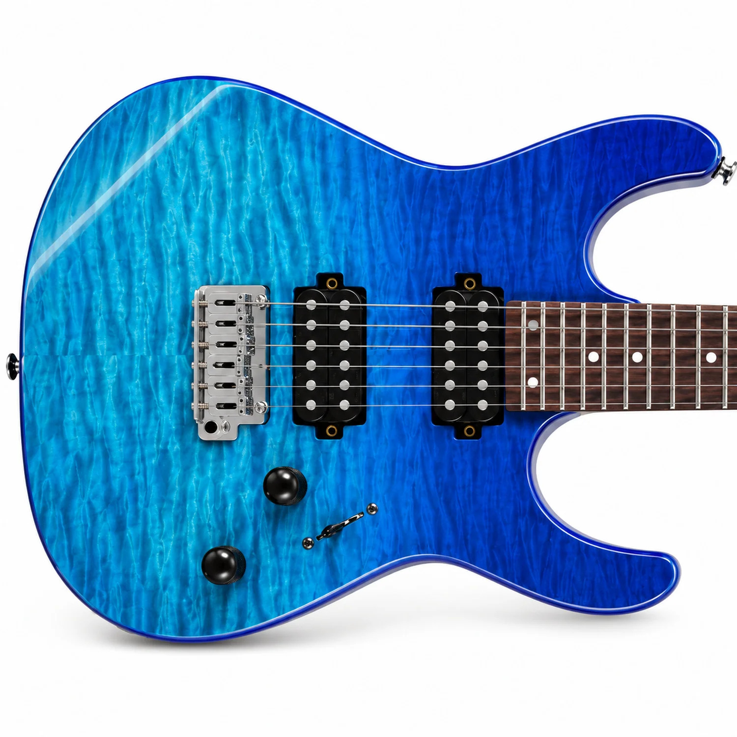 Muzicord GR5 BGD Electric Guitar - Blue Gradation - Dual Humbuckers for Full Electric Guitar Tone at Ragtime Lebanon