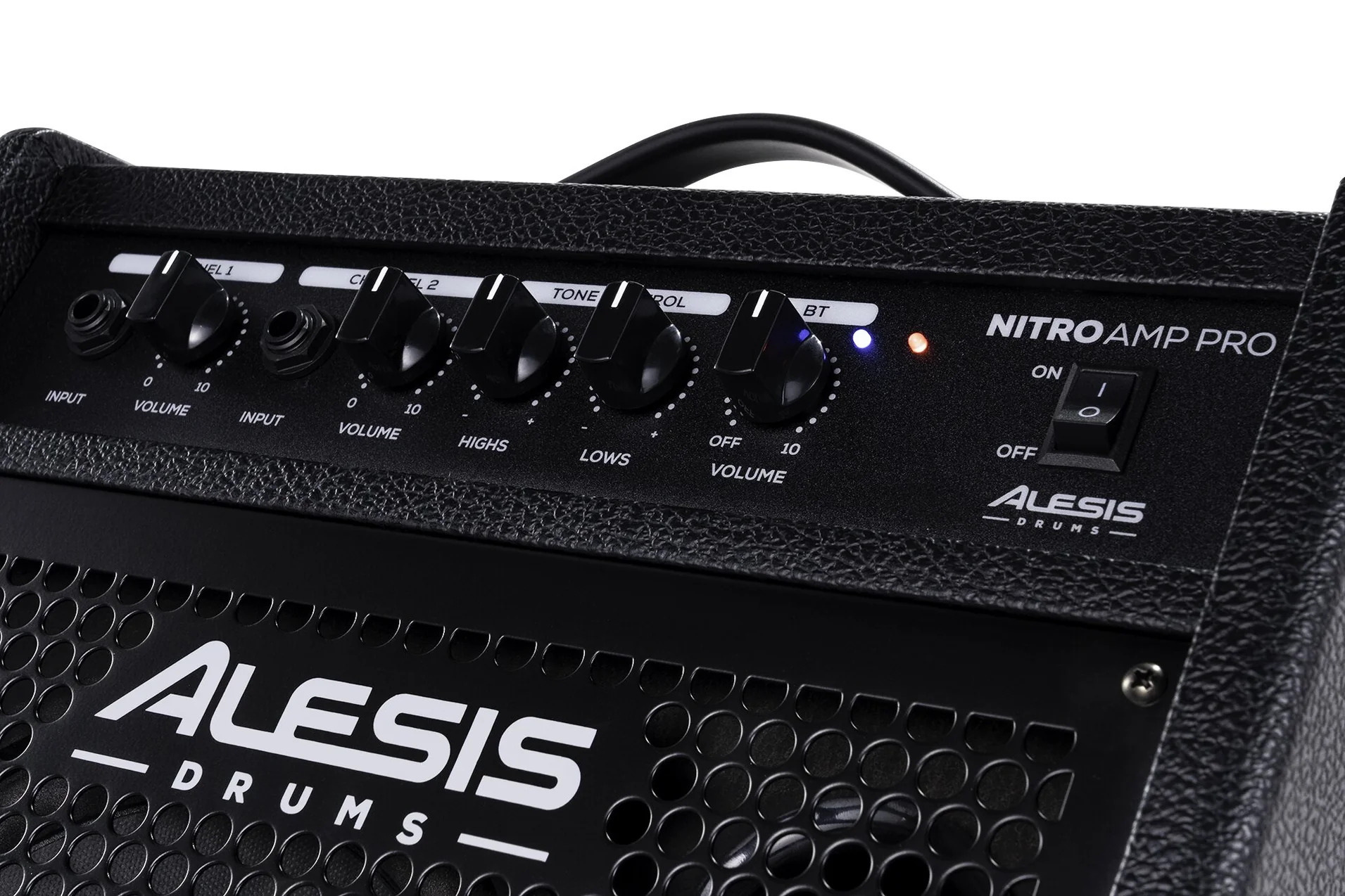 Alesis Nitro Amp Pro 80W Electronic Drum Monitor - Two Inputs, Independent Levels and Simple EQ at Ragtime Lebanon