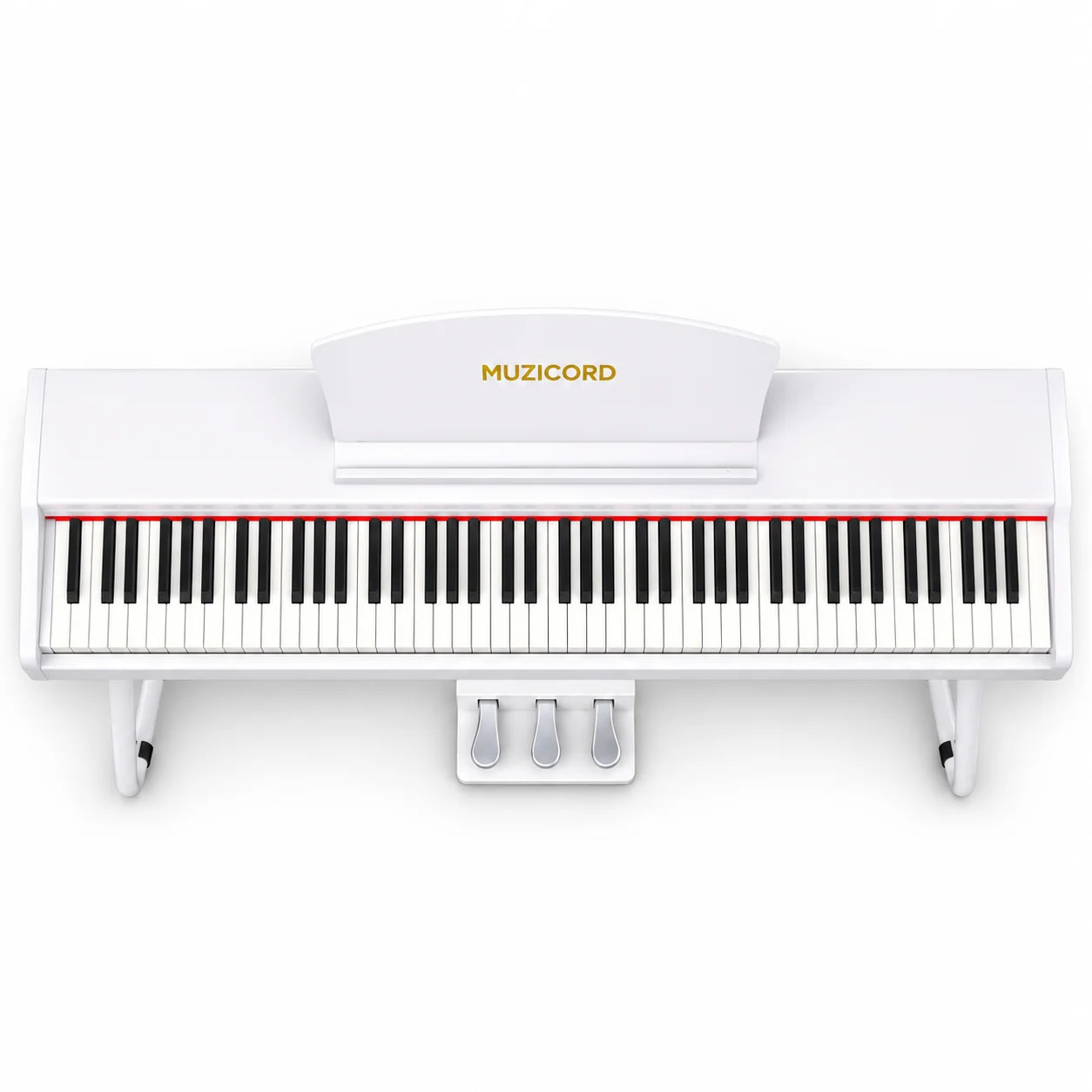 Muzicord MZ-10 88-Key Touch-Sensitive Digital Piano - White - 88 Full-Size Touch-Sensitive Keys at Ragtime Lebanon