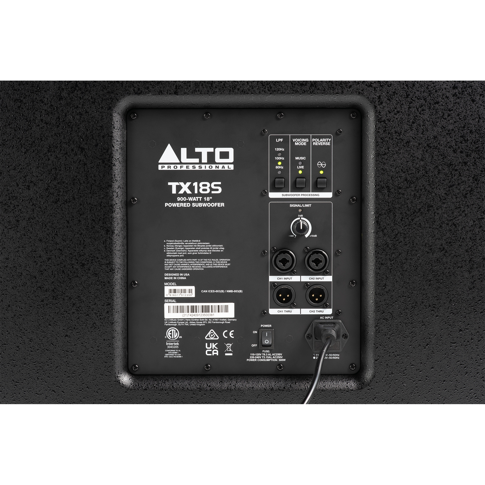 Alto Professional TX18S 900W 18-Inch Powered Subwoofer at Ragtime Beirut Lebanon