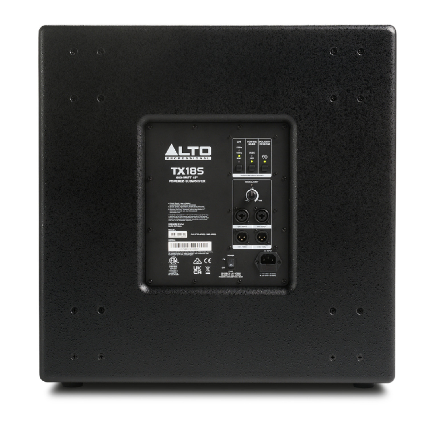 Alto Professional TX18S 900W 18-Inch Powered Subwoofer - Easy Balanced Connections for Your PA at Ragtime Lebanon