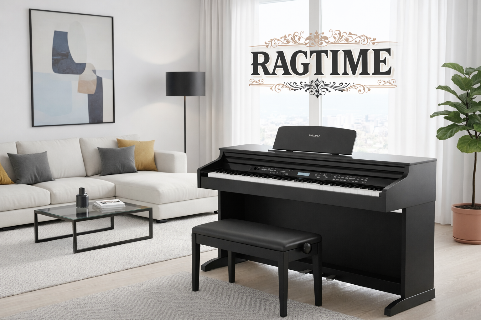 Buy Medeli DP530E flagship arranger piano black from Ragtime Beirut Lebanon