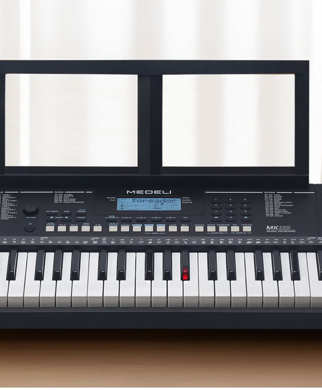 Medeli IK110 advanced lighting learning keyboard white