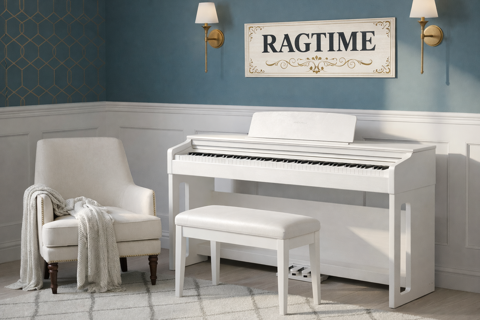 Buy Medeli UP82 White digtial piano from Ragtime Beirut Lebanon