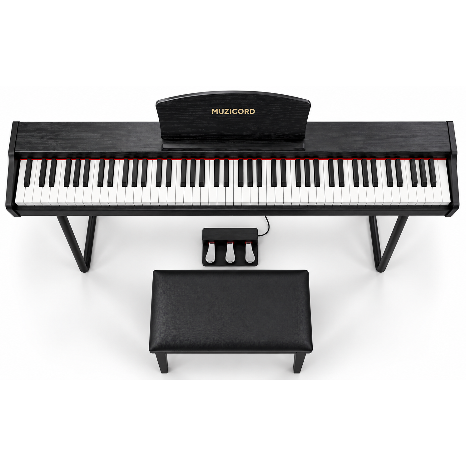Muzicord MZ-10 sensitive touch piano black at Ragtime Beirut Lebanon