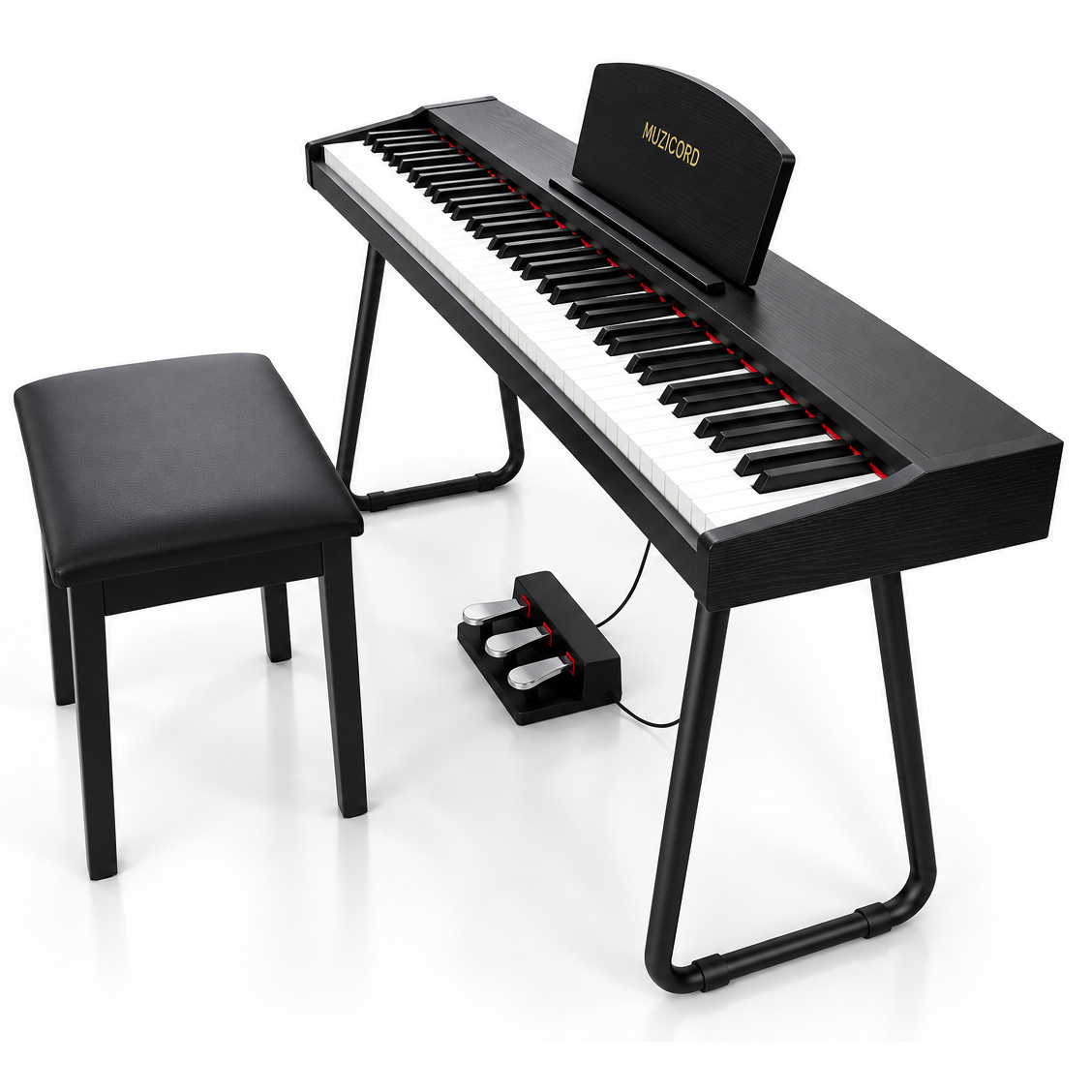 Muzicord MZ-10 sensitive touch piano black at Ragtime Beirut Lebanon