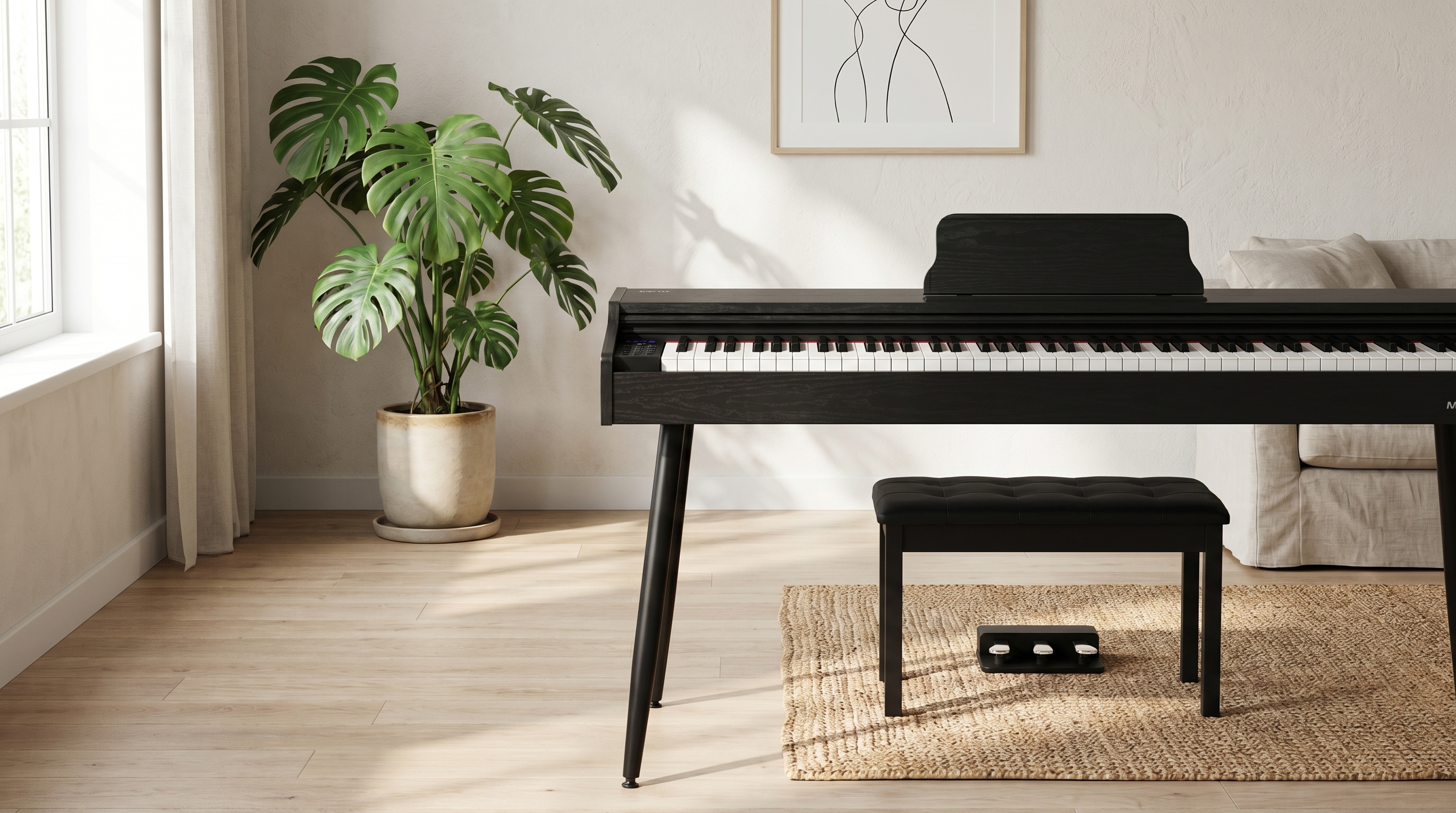Buy Muzicord MZ-1H Full bundle 88 keys piano weighted touch Black from Ragtime Beirut Lebanon