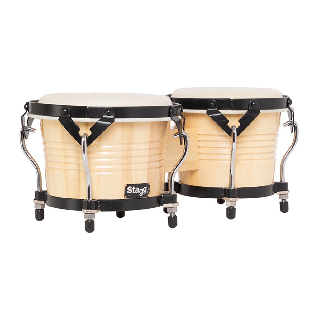 Stagg BW300-N Deluxe Latin Natural Wood Bongos 8.5 inches and 7.5 inches Heads at Ragtime Beirut Lebanon