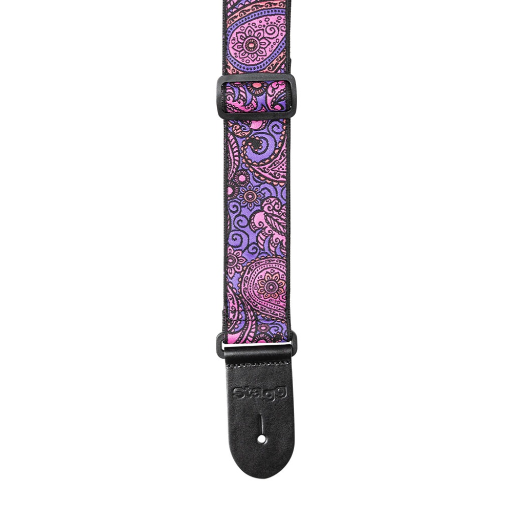 Stagg Woven SWO-PSLY1 PNK Pink Nylon Guitar Strap at Ragtime Beirut Lebanon