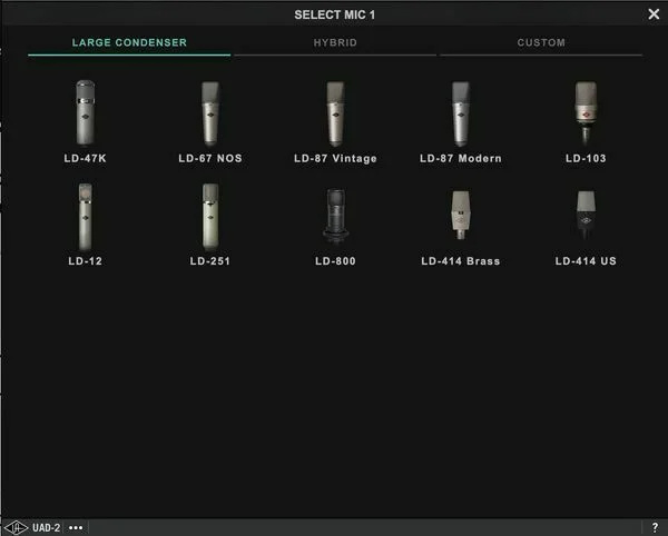 Universal Audio Sphere DLX Modeling Microphone System