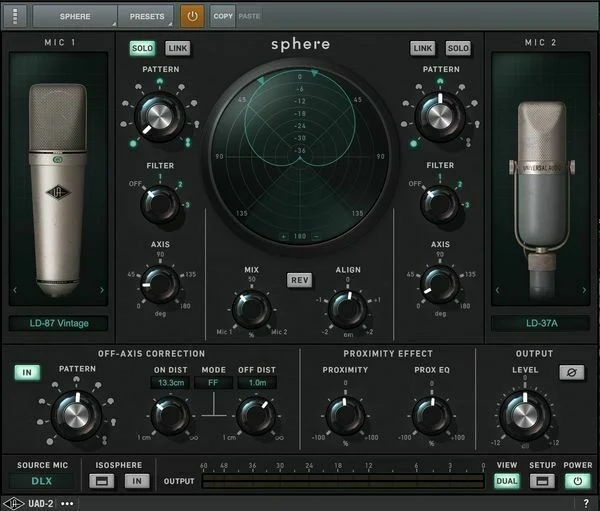 Universal Audio Sphere DLX Modeling Microphone System