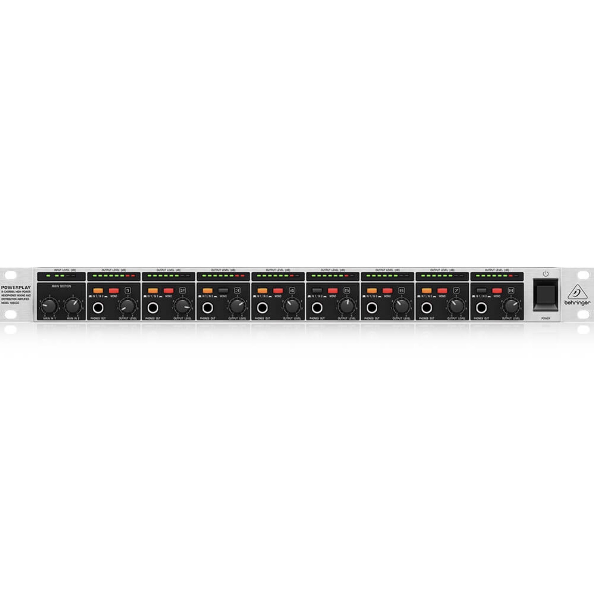 Behringer HA8000 V2 8-channel Headphone Mixing/Distribution Amplifier