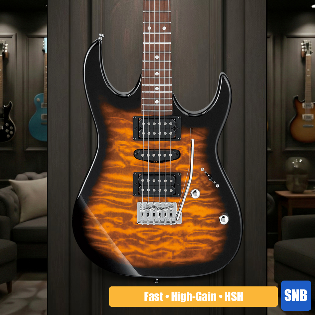 Ibanez Gio GRX70QA Electric Guitar - Sunburst