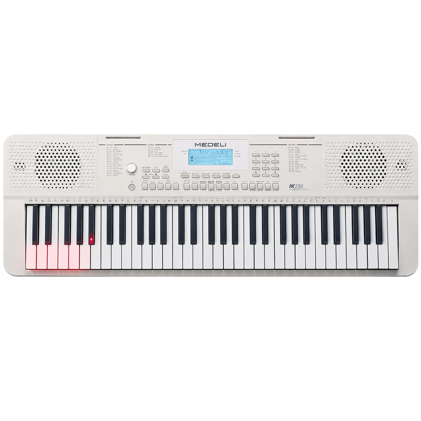 Medeli IK110 advanced lighting learning keyboard white