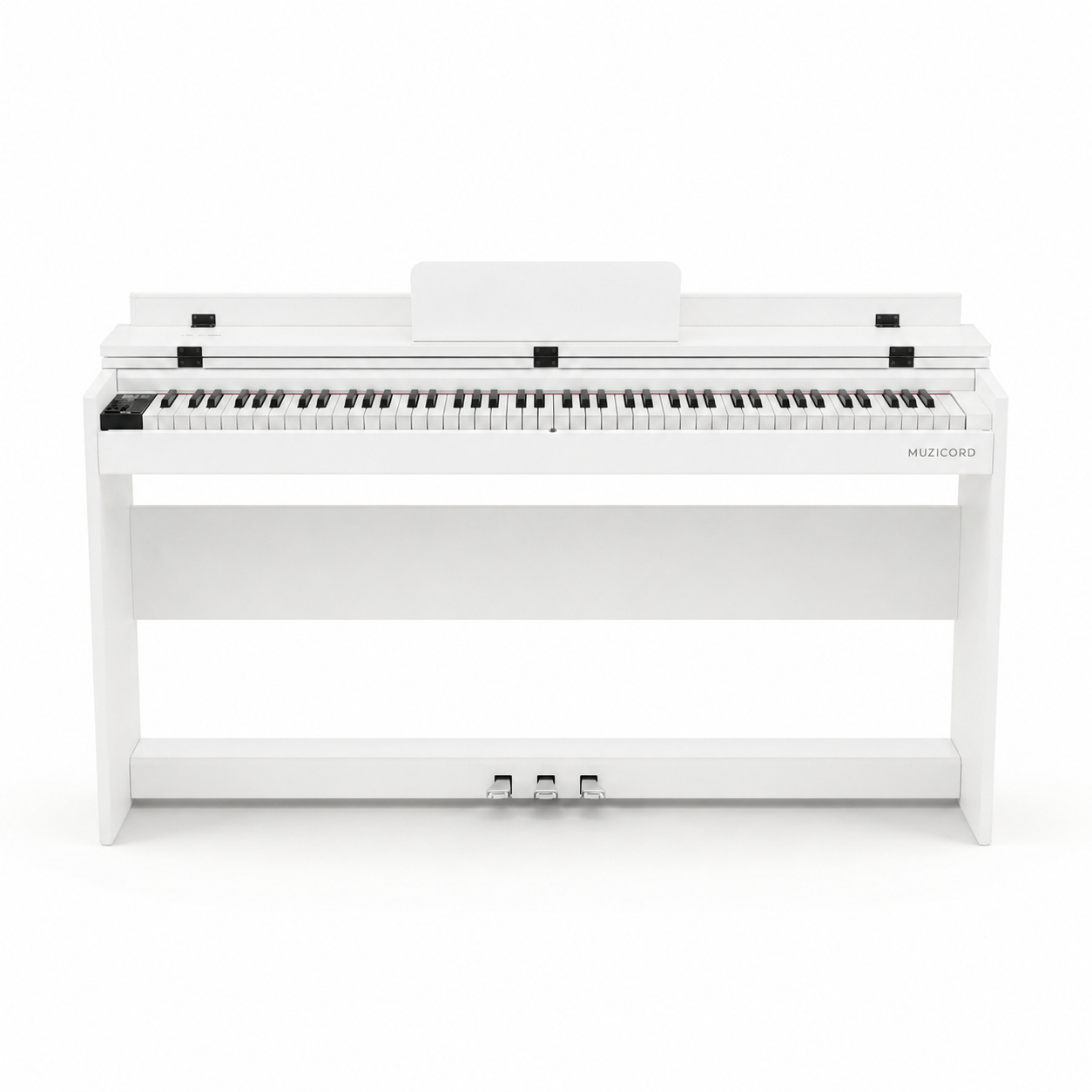 Muzicord MZ-1 PRO compact meuble hammer action keys piano white