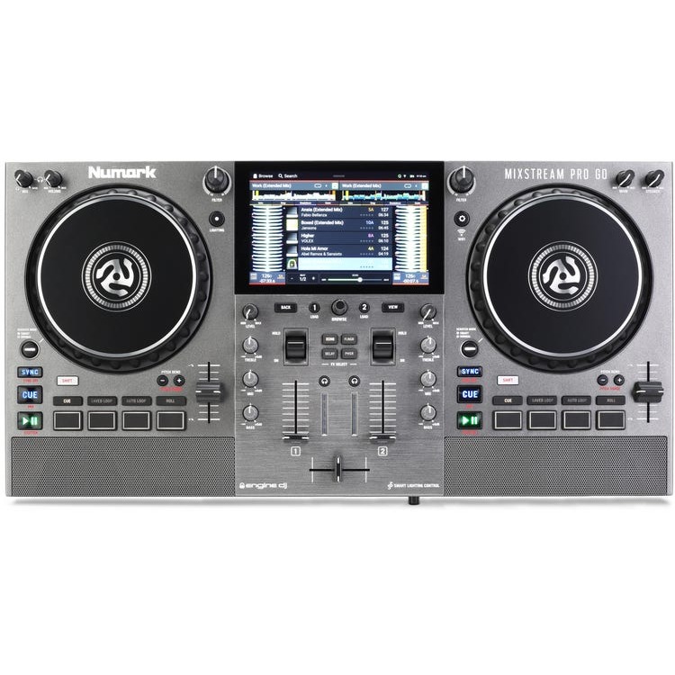 Numark Mixstream Pro Go Battery-powered Standalone DJ Portable Controller