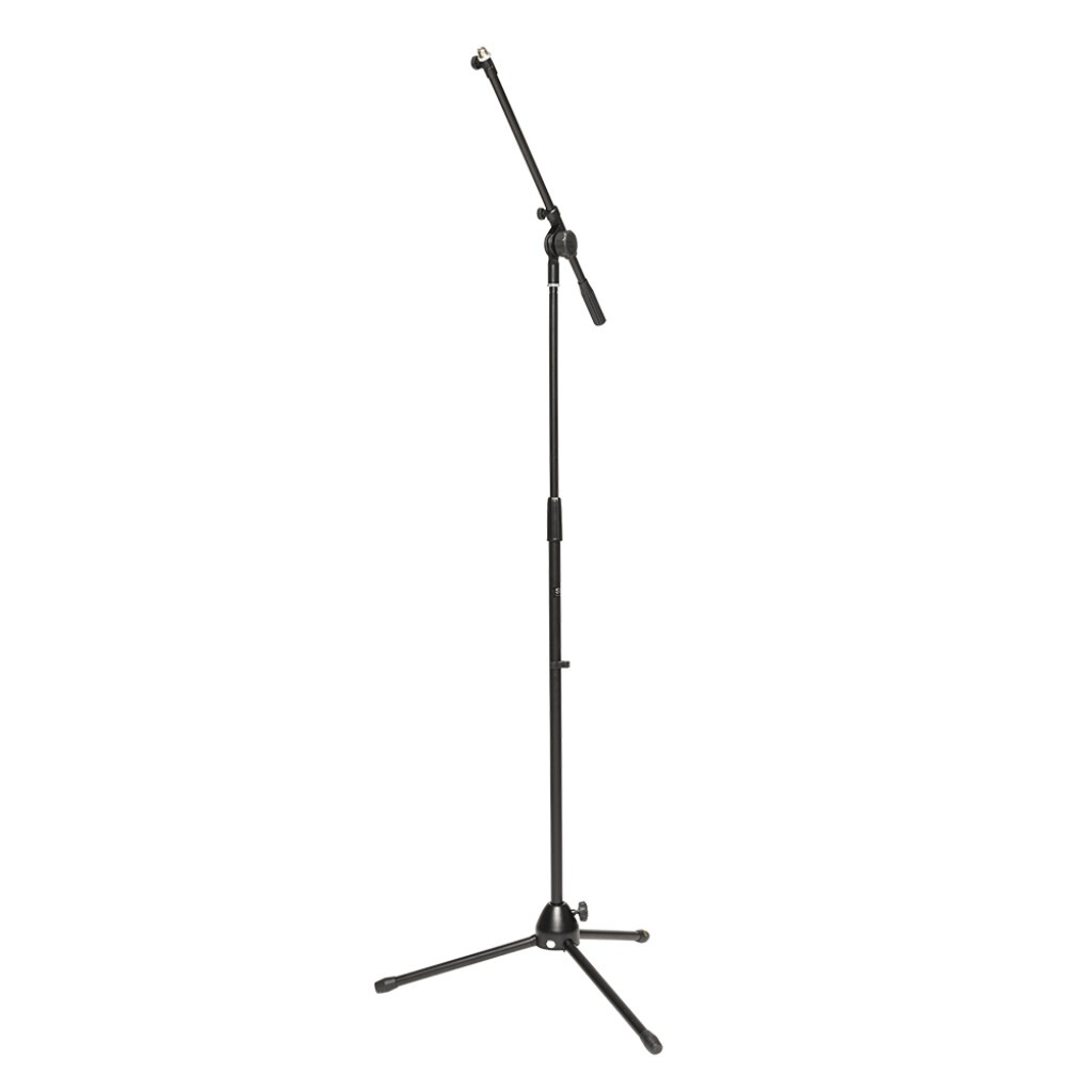 Stagg MIS-1024BK Telescopic Boom Stand with Folding Legs